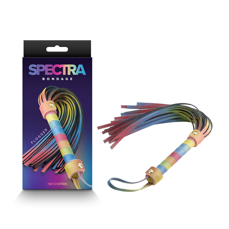 Spectra Bondage Rainbow - Flogger
